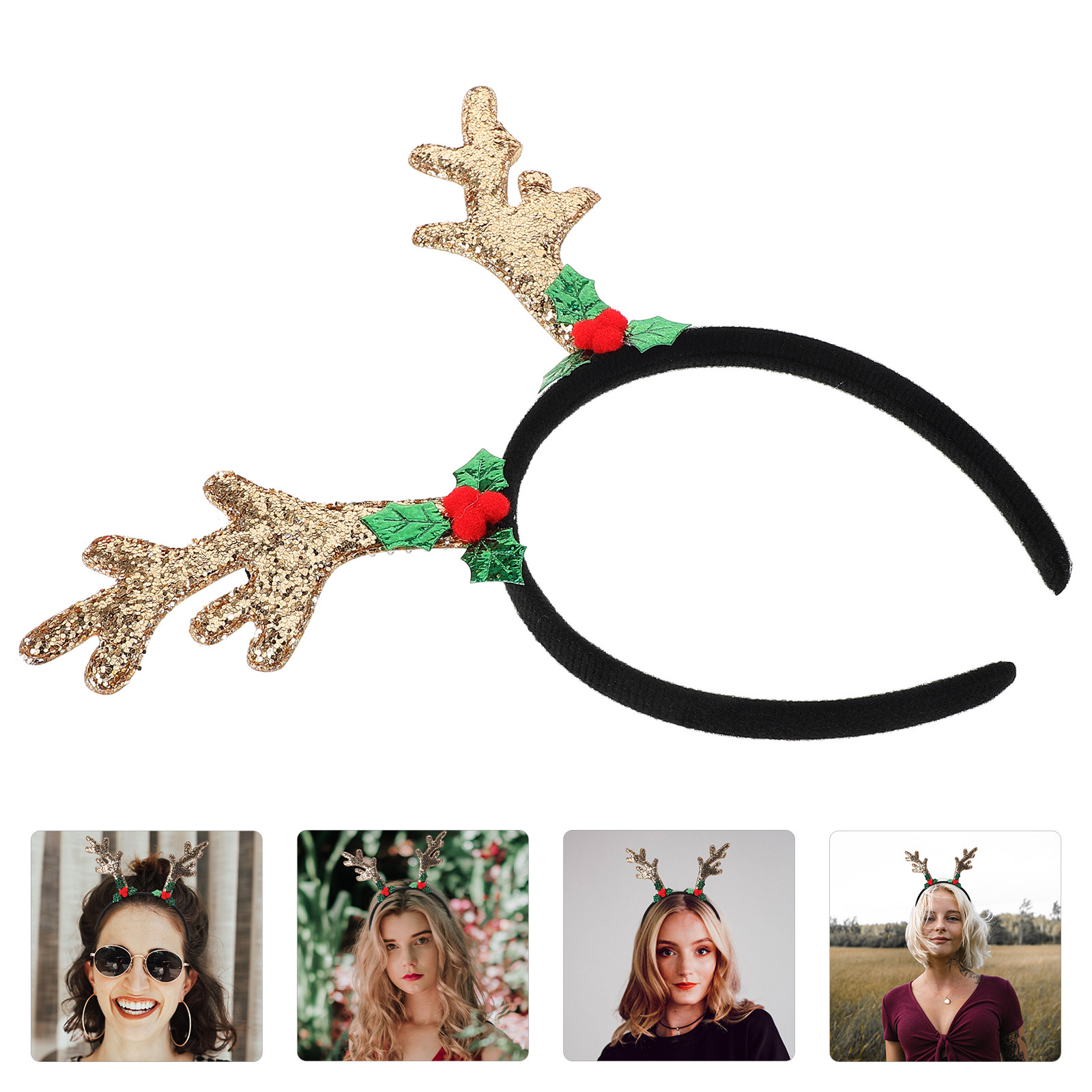 Reindeer Antlers Headband - Ren geyiği boynuzu taç bandı kadın