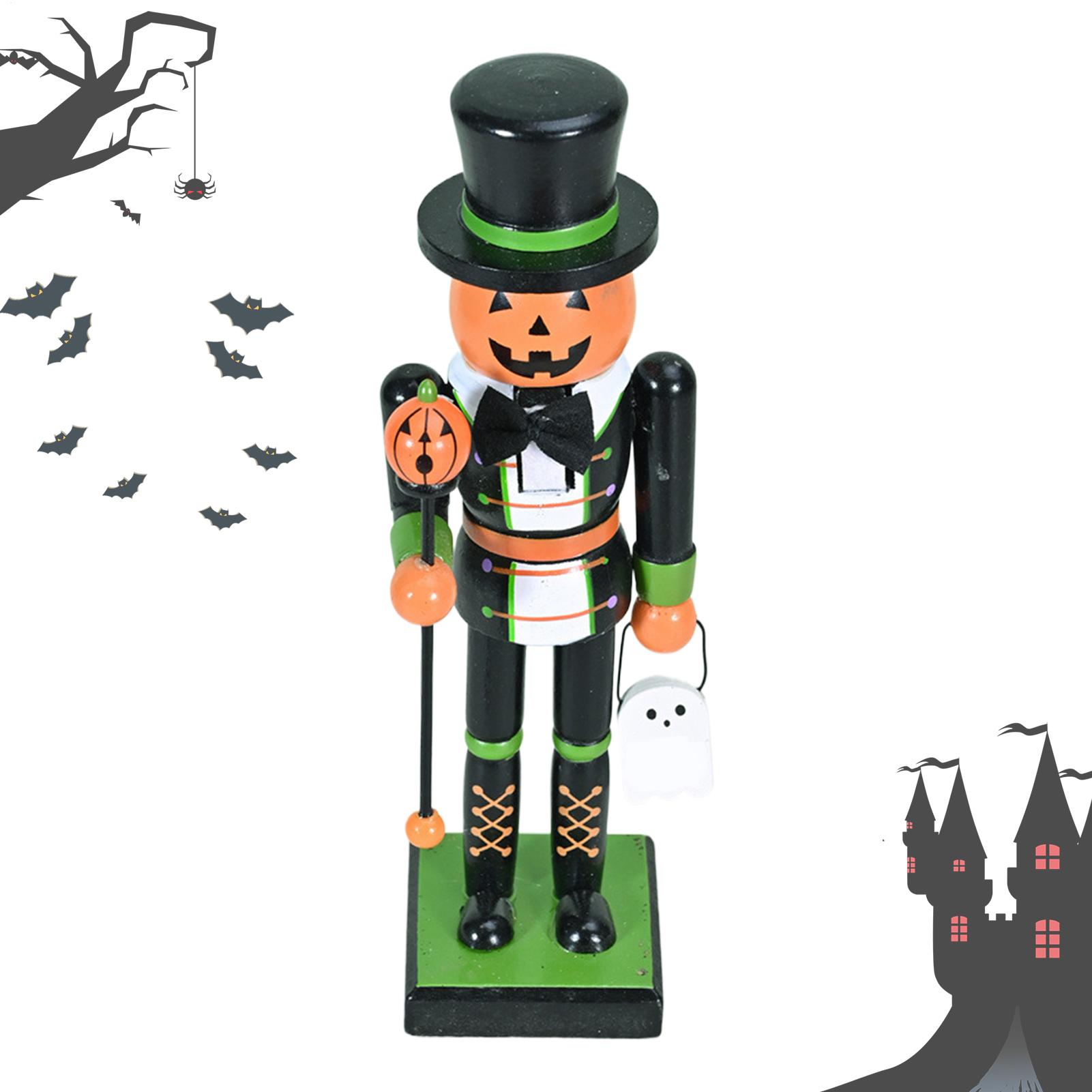 Nutcracker Figurine - Cadılar bayramı Fındıkkıran Figürleri Ahşap Fındıkkıran