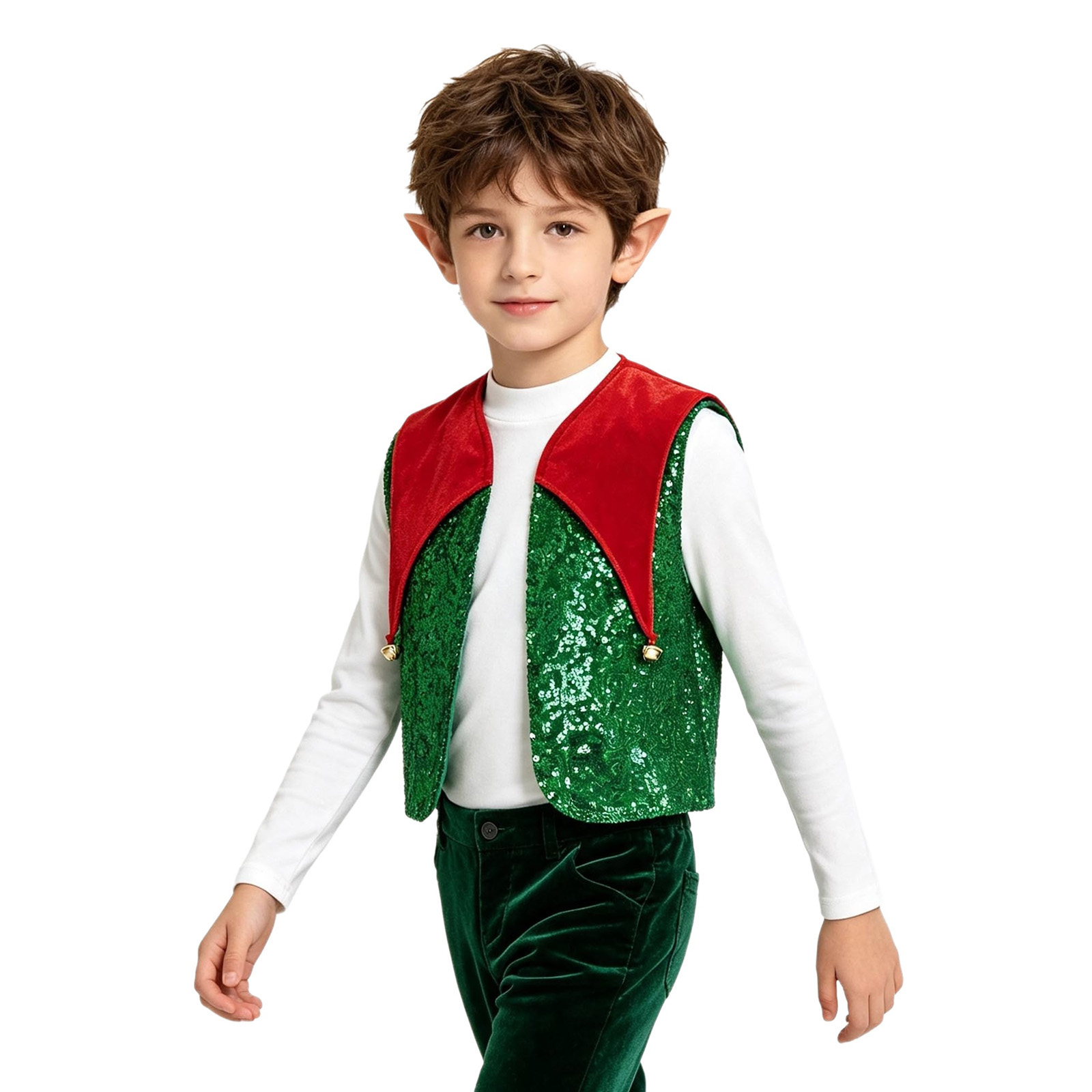 Unisex Çocuk Noel Elfi Yeleği  - Elf Costume Christmas incelemesi ve fiyatı