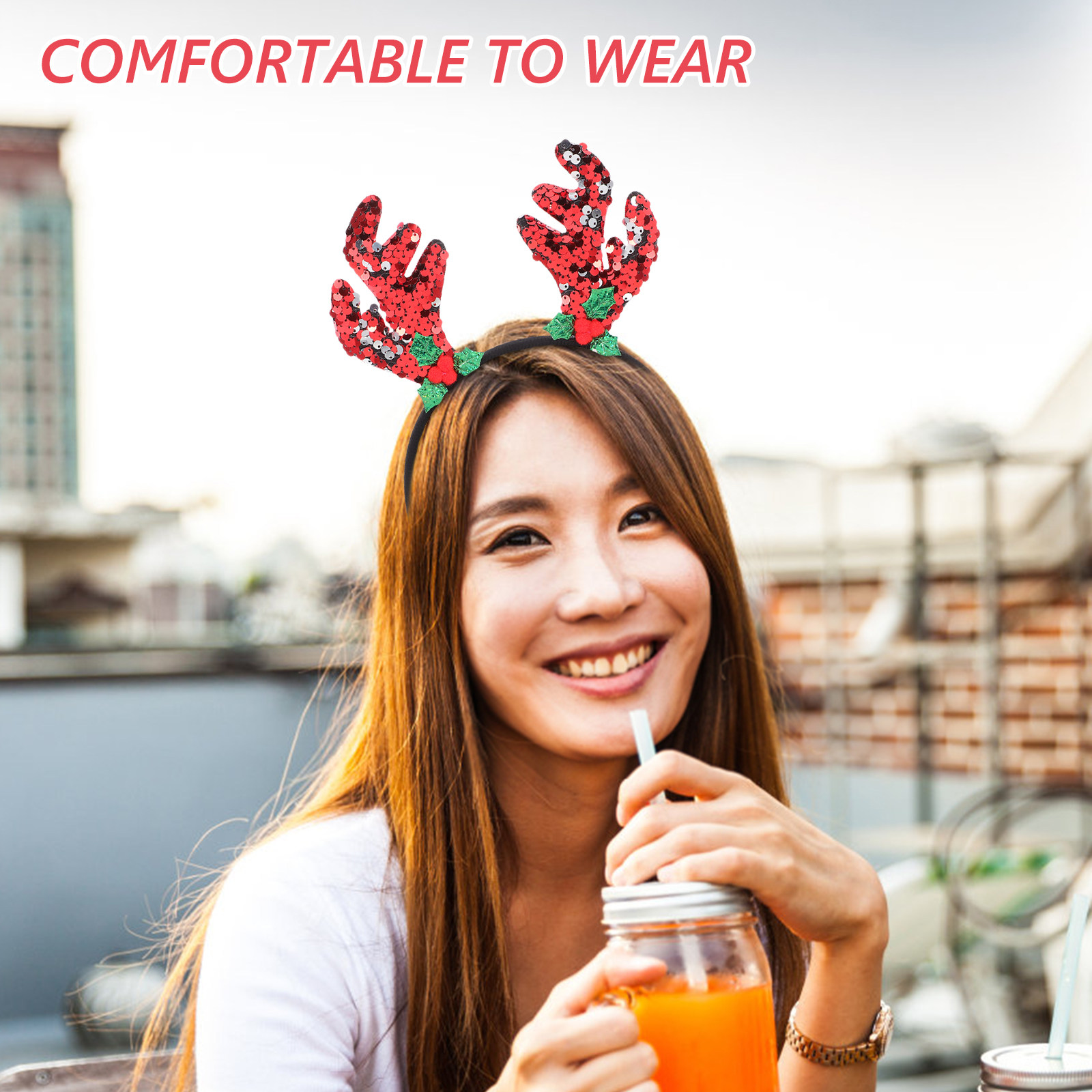 Ren geyiği boynuzu taç bandı,  - Reindeer Antlers Headband incelemesi ve fiyatı