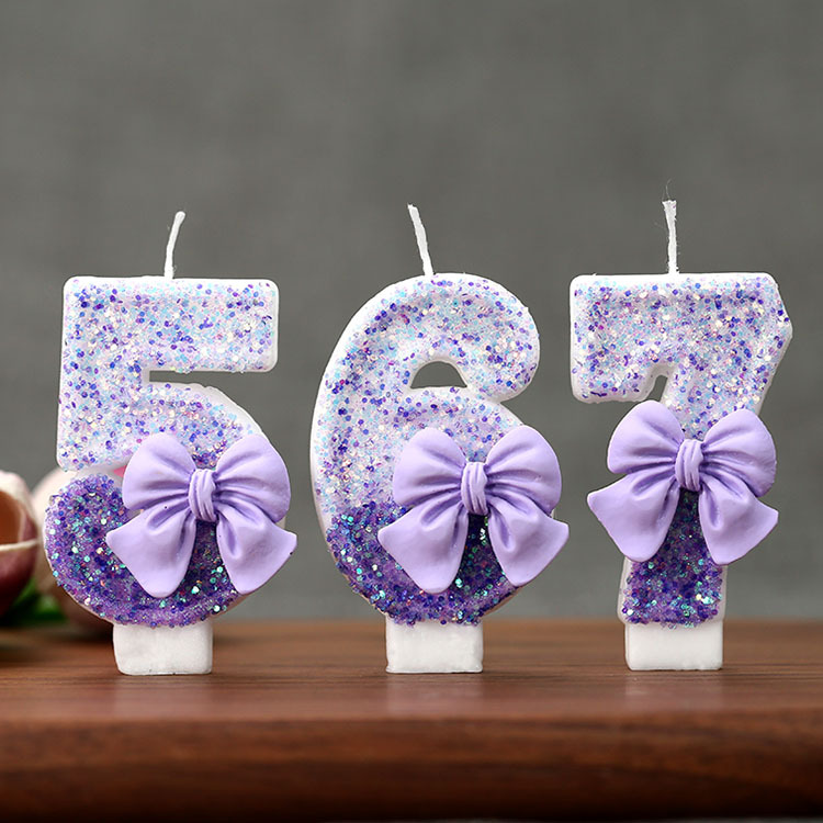 Yaratıcı Simli Kademeli Mor Fi - Holiday Candle Set incelemesi ve fiyatı