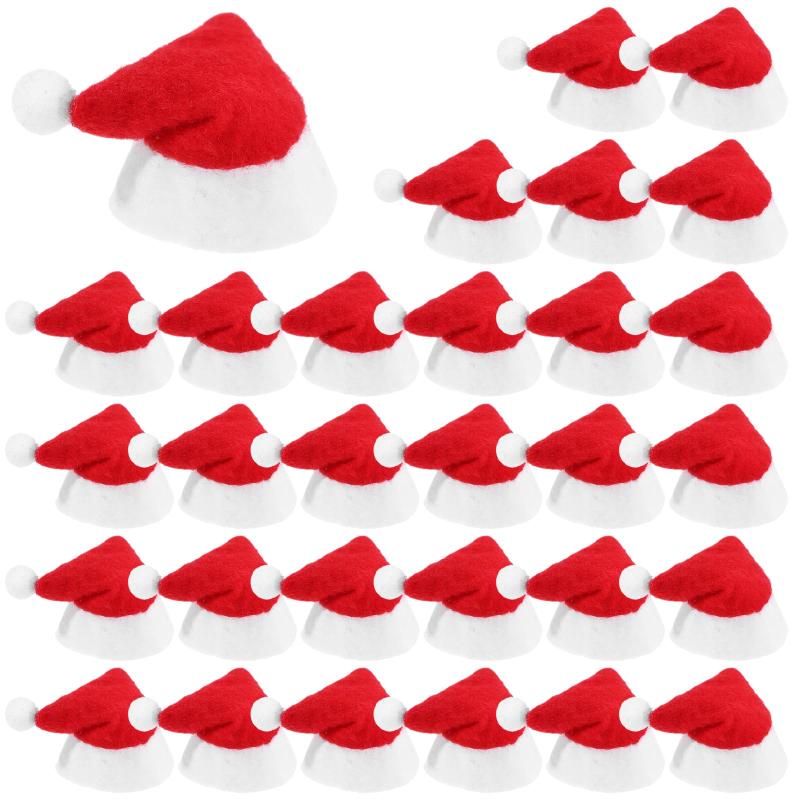 YENİ 30 ADET Mini Noel Baba Şa - Santa Hat Plush incelemesi ve fiyatı