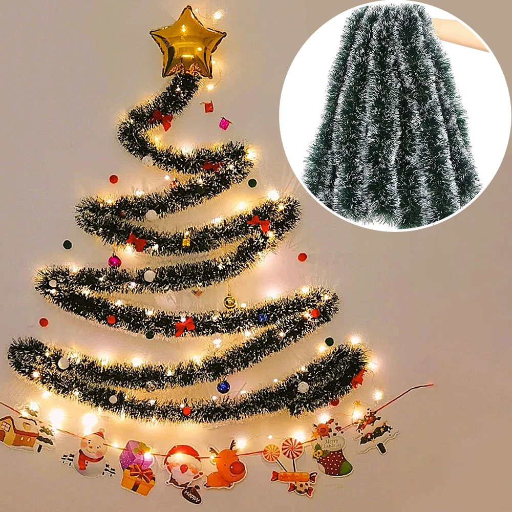1/3/5 adet 2 metre metalik yeş - Tinsel Garland Decoration incelemesi ve fiyatı